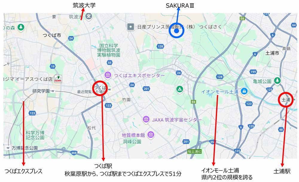 SAKURAⅢ の地図