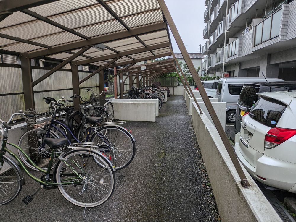 マンションの駐輪場