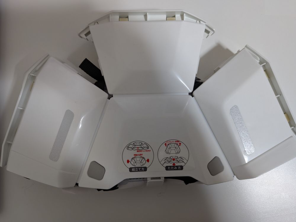 折りたたみ式ヘルメット